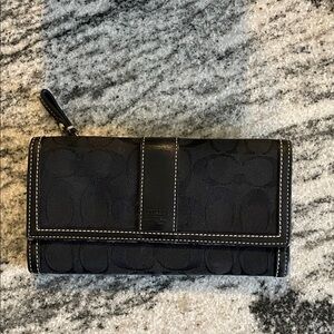 Coach Black Signature Wallet